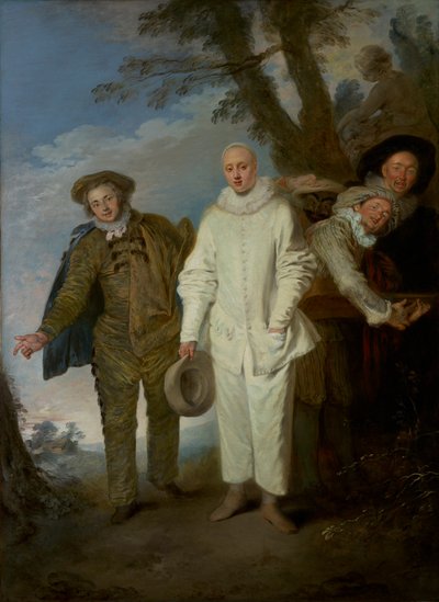Die italienischen Komödianten, ca. 1720 von Jean Antoine Watteau