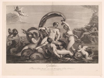 Galatea von Polyphemus beobachtet von Jean Audran