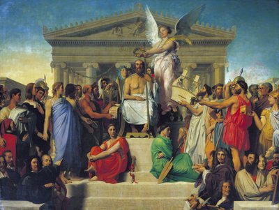 Apotheose des Homer, 1827 von Jean Auguste Dominique Ingres
