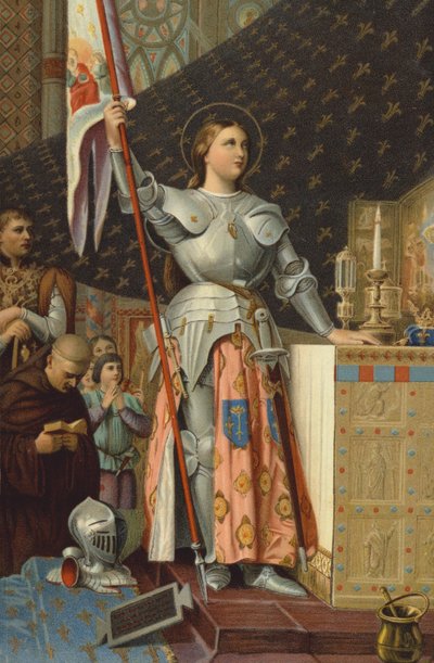 Johanna von Orléans bei der Krönung von Karl VII., 1429 von Jean Auguste Dominique Ingres