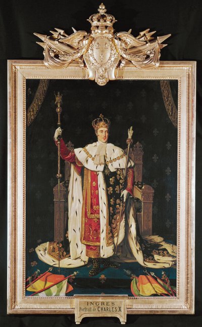 König Karl X. in Krönungsgewändern von Jean Auguste Dominique Ingres