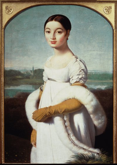 Porträt von Mademoiselle Caroline Riviere von Jean Auguste Dominique Ingres
