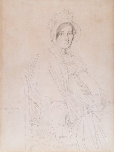 Porträt von Marie Marcoz, später Vicomtesse de Senonnes, 1813 von Jean Auguste Dominique Ingres