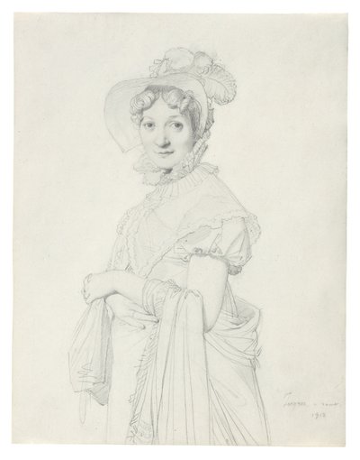 Porträt einer jungen Frau von Jean Auguste Dominique Ingres