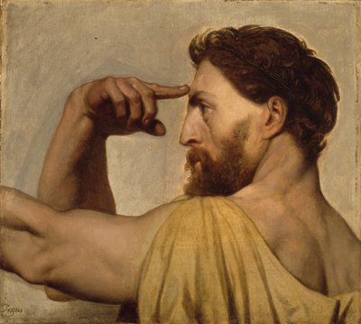 Studie für Phidias in der Apotheose des Homer, 1827 von Jean Auguste Dominique Ingres