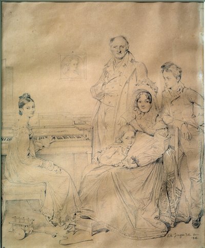 Die Familie Stamaty von Jean Auguste Dominique Ingres