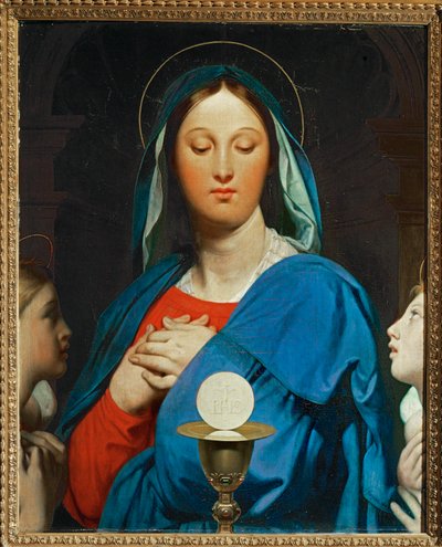 Die Jungfrau mit der Eucharistie von Jean Auguste Dominique Ingres