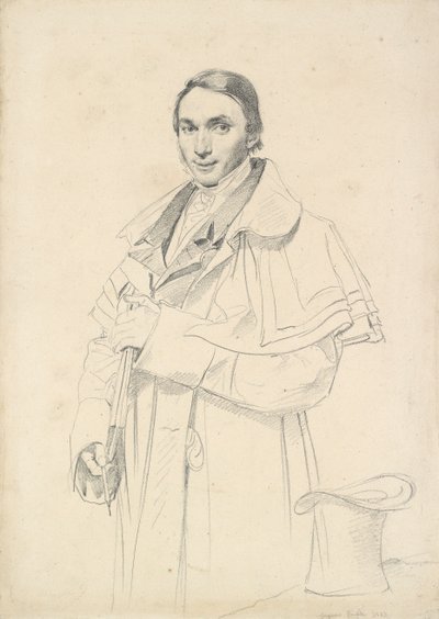 Dreiviertel-Porträt von Jean-Francois-Antoine Forest, 1823 von Jean Auguste Dominique Ingres