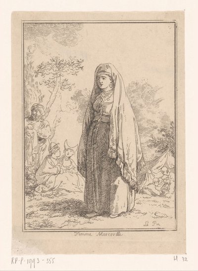 Moskauer Frau von Jean Baptist Leprince