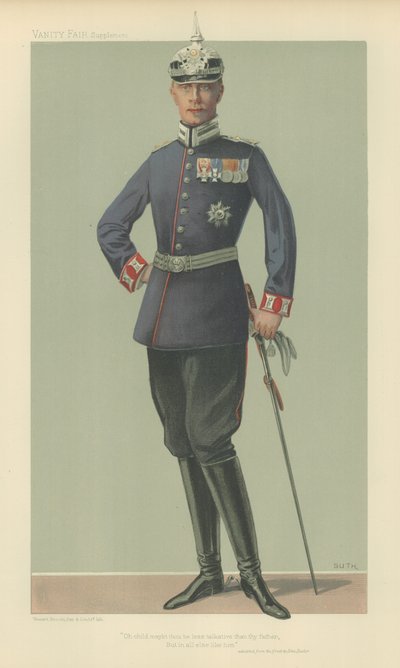 Seine Königliche Hoheit der Kronprinz von Deutschland von Jean Baptiste (after) Guth