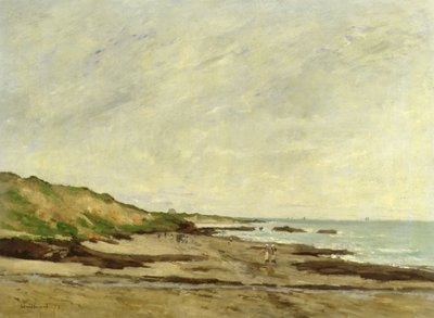 Eine Küstenansicht mit Figuren am Ufer, 1872 von Jean Baptiste Antoine Guillemet