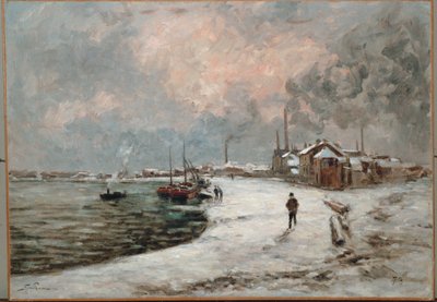 Schnee in Ivry von Jean Baptiste Armand Guillaumin