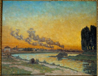 Sonnenuntergang in Ivry von Jean Baptiste Armand Guillaumin