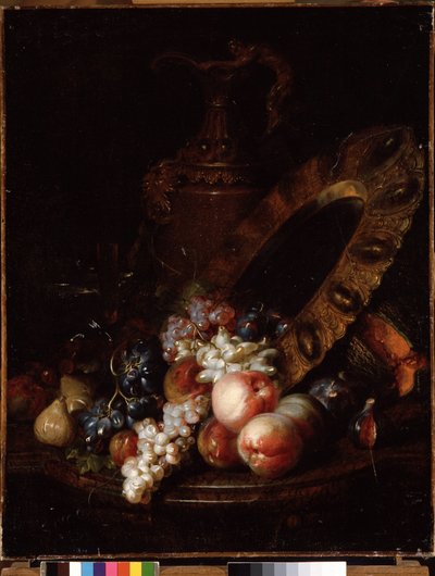 Stillleben mit Früchten und kostbaren Objekten von Jean Baptiste Belin de Fontenay