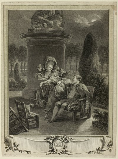 Der Abend in den Tuilerien von Jean Baptiste Blaise Simonet