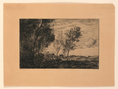 In den Dünen: Erinnerung an den Wald bei Den Haag von Jean Baptiste Camille Corot