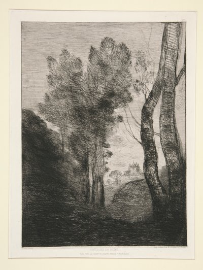 Umgebung von Rom von Jean Baptiste Camille Corot