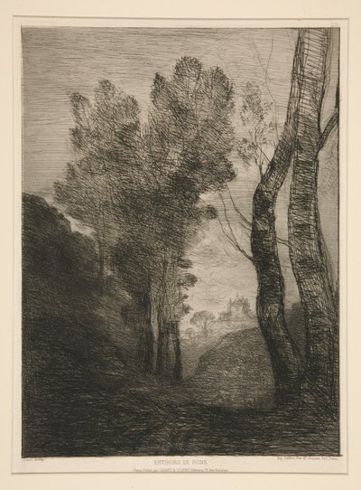 Umgebung von Rom von Jean Baptiste Camille Corot