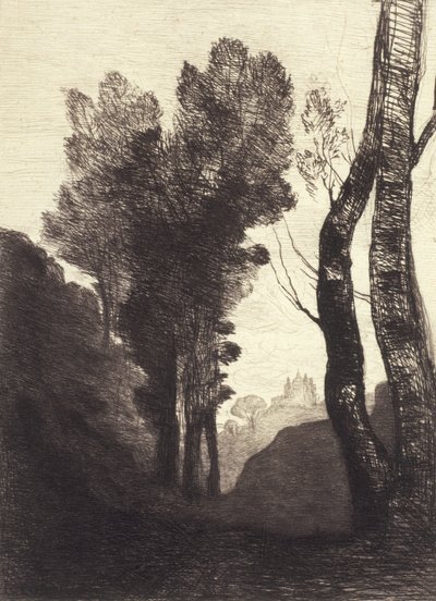 Umgebung von Rom, 1866 von Jean Baptiste Camille Corot