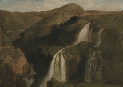 Wasserfälle von Tivoli von Jean Baptiste Camille Corot
