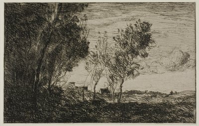 In den Dünen: Erinnerung an die Wälder von Den Haag von Jean Baptiste Camille Corot