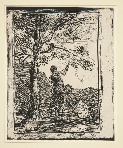Das junge Mädchen und der Tod von Jean Baptiste Camille Corot