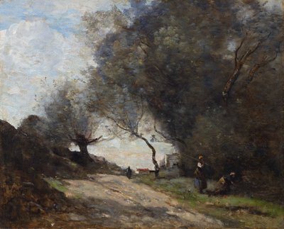 Die Ernte am Wegesrand von Jean Baptiste Camille Corot