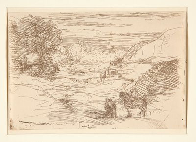 Die Paladine (Die wandernden Ritter) von Jean Baptiste Camille Corot