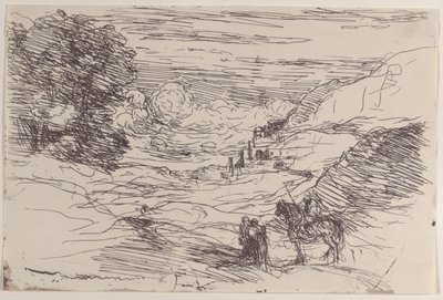 Les Paladins, 1871 von Jean Baptiste Camille Corot