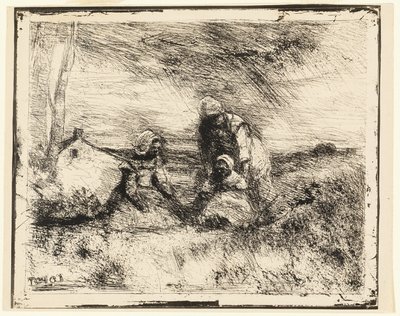Kleine Schwester von Jean Baptiste Camille Corot