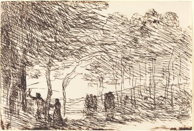 Orpheus führt Eurydike, 1860 von Jean Baptiste Camille Corot
