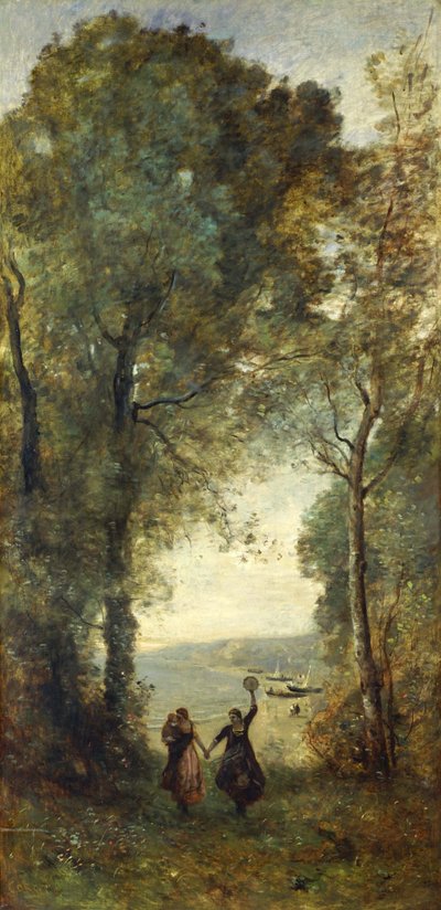 Erinnerung an den Strand von Neapel von Jean Baptiste Camille Corot