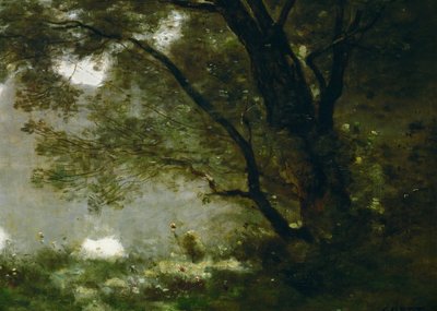 Hirte. Erinnerung an Mortefontaine, Frankreich von Jean Baptiste Camille Corot