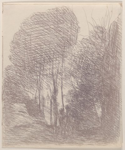 Erinnerung an die Villa Pamphili von Jean Baptiste Camille Corot