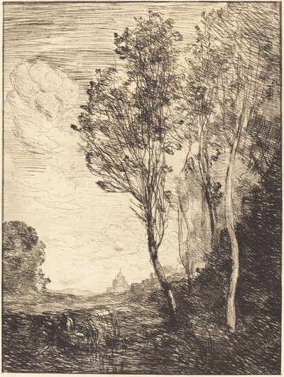 Erinnerung an Italien, 1866 von Jean Baptiste Camille Corot