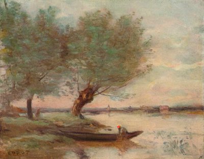 Der Bootsmann, 1806-1875, 1906-7 von Jean Baptiste Camille Corot
