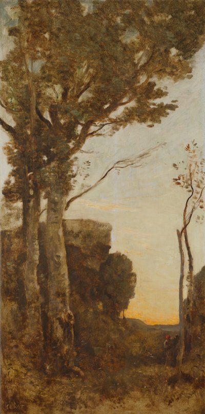 Die vier Tageszeiten (Morgen) von Jean Baptiste Camille Corot