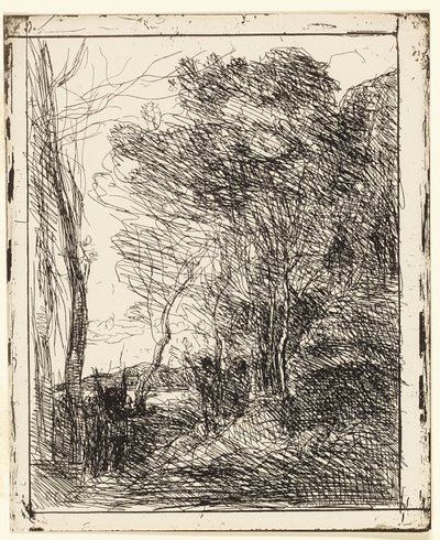Die gallische Lichtung von Jean Baptiste Camille Corot