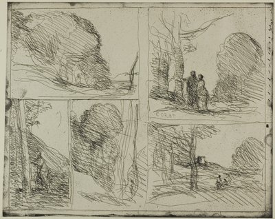 Der Garten des Perikles von Jean Baptiste Camille Corot