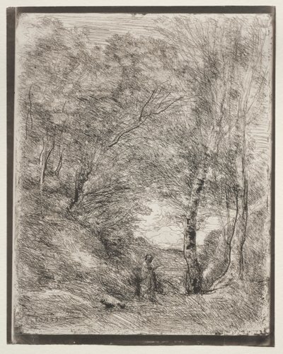 Die Gärten des Horaz von Jean Baptiste Camille Corot