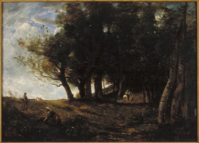 Die Holzsammler, 1875 von Jean Baptiste Camille Corot
