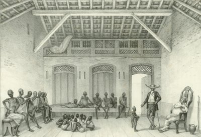 Laden zum Verkauf von Sklaven, 1835 von Jean Baptiste Debret