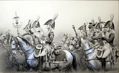 Napoleonische Kriege, Band der 4. Dragoner von Jean Baptiste Edouard Detaille