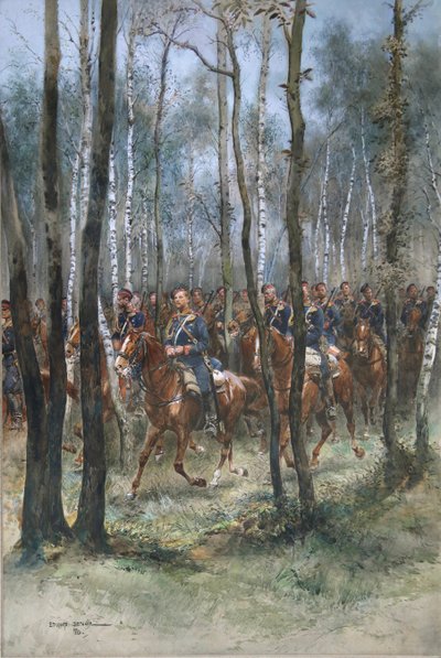 Soldaten zu Pferd, 1884 von Jean Baptiste Edouard Detaille