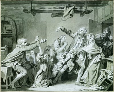 Ein Vater verflucht seinen undankbaren Sohn von Jean Baptiste Greuze