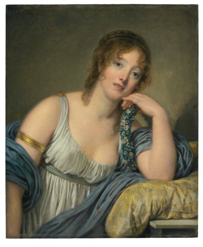 Porträt von Jeanne Philiberte Ledoux (1767–1840), Halbfigur von Jean Baptiste Greuze