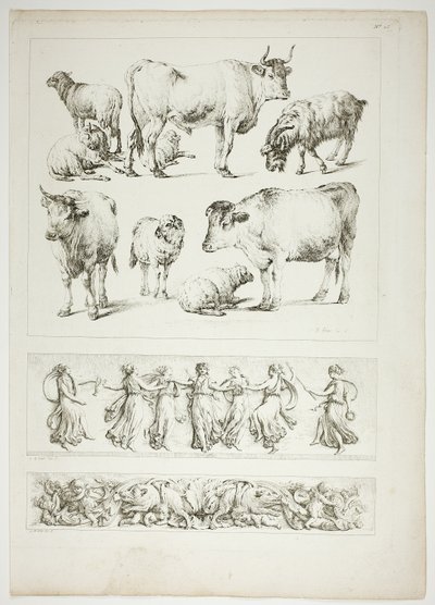 Tafel 26 von 38 aus Oeuvres de J. B. Huet von Jean Baptiste Huet