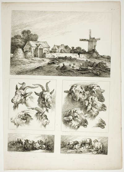Tafel 28 von 38 aus Oeuvres de J. B. Huet von Jean Baptiste Huet