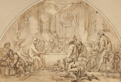 Studie für Das letzte Abendmahl, ca. 1792 von Jean Baptiste Huet