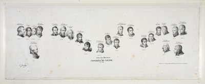 Noms des Ministres du Congres de Vienne, en 1815, veröffentlicht 1815 von Jean Baptiste Isabey